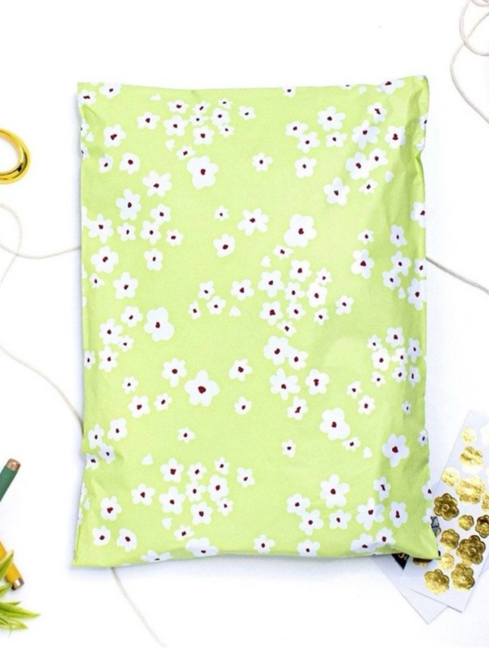 Floral and Green 10x13 Poly Mailer (pack of 10)